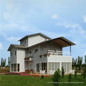 (WL-8) Chine Fourniture Prefab de luxe Construction rapide Structure en acier léger Villas